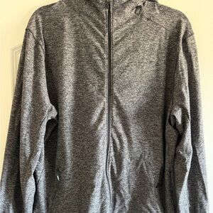 Lululemon Surge Warm Full Zip Hoodie Heathered Gray Men’s Large Running Jacket